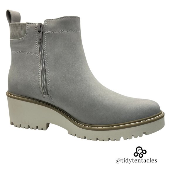 NEW Sonoma Goods For Life® Wedge Women's Ankle Boots Size 8 Grey - Picture 2 of 5